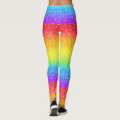 Glitter Rainbow Fade Pattern – Sparkling Color  レギンス (裏面)