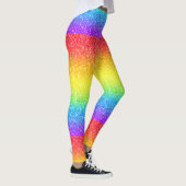 Glitter Rainbow Fade Pattern – Sparkling Color  レギンス (右)