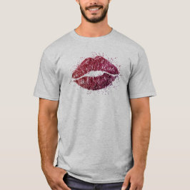 Glitter Red Lips Tシャツ