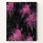 Glitter Rosa sobre Negro ノートブック (裏面)