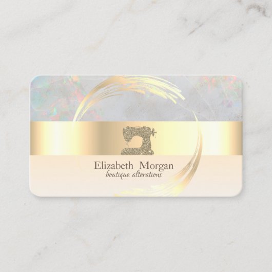 Glitter Sewing Machine Alternations  Holographic 名刺 (正面)