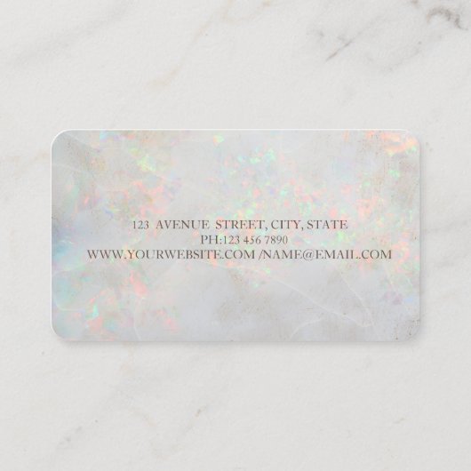 Glitter Sewing Machine Alternations Holographic 名刺 (裏面)