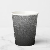 Glitter Silver Sparkle Wedding Party 紙コップ (左)