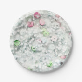 Glitter Slime Party Plates White ペーパープレート (正面)
