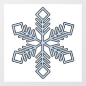 Glitter Snowflake - Baby Blue Branches ウィンドウサイン (シート)