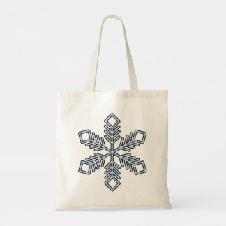 Glitter Snowflake - Baby Blue Branches トートバッグ