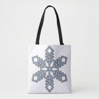 Glitter Snowflake - Baby Blue Branches トートバッグ