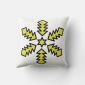 Glitter Snowflake - Yellow Star クッション (裏面)