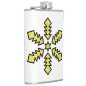 Glitter Snowflake - Yellow Star フラスク (右)