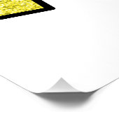 Glitter Snowflake - Yellow Star ポスター (コーナー)