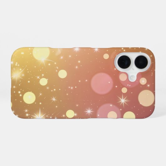 Glitter Starlight Bokeh iPhone 16ケース (裏面横)