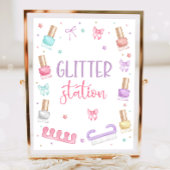 Glitter Station Mani-Pedi Party Manicure Pedicure ポスター