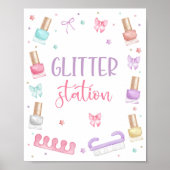 Glitter Station Mani-Pedi Party Manicure Pedicure ポスター (正面)