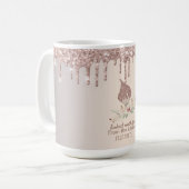 Glitter Whisk Rose Gold Glitter Drips Bakery    コーヒーマグカップ (正面左)