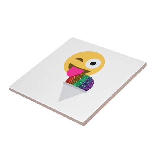 glitter wink emoji タイル (側面)