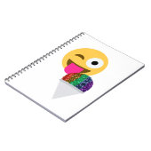 glitter wink emoji ノートブック (左側)