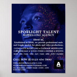Glittered Model、Modeling Agency、Model Agent ポスター