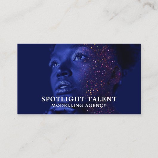 Glittered Model、Modeling Agency、Model Agent 名刺 (正面)