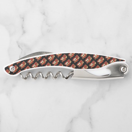 Glittering 2026 New Year Design with Santa Hat  ソムリエナイフ (裏面)