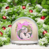 Glittering Christmas Pink Bow Photo Gold (クリスマス)