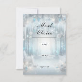 Glittering Snowy Forest Wedding 出欠カード (裏面)