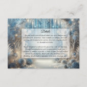 Glittering Snowy Forest Wedding Enclosure Card エンクロージャーカード (正面)