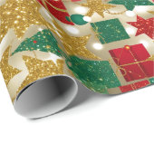 Glittery Christmas Pattern ラッピングペーパー (ロールコーナー)