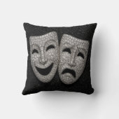 Glittery Comedy & Tragedy Drama Mask クッション (裏面)