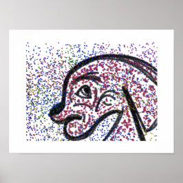 Glittery Dog Poster ポスター