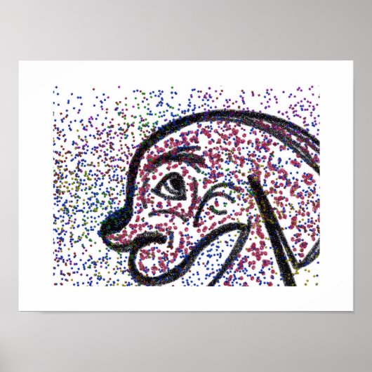 Glittery Dog Poster ポスター (正面)