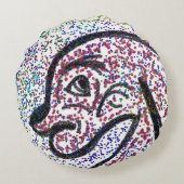 Glittery Doggie Round Pillow ラウンドクッション (裏面)