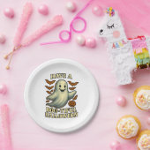 Glittery Ghost “Have a Boo-tiful Halloween” ペーパープレート (パーティー)