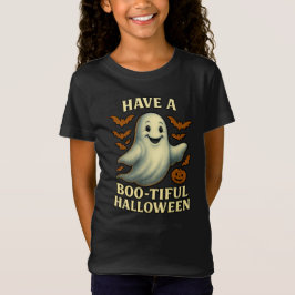 Glittery Ghost “Have a Boo-tiful Halloween" Tシャツ