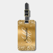 Glittery Gold Foil ラゲッジタグ (正面縦)