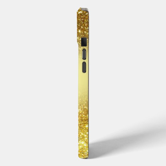 glittery golden personalized Case-Mate iPhoneケース (裏面 / 左)
