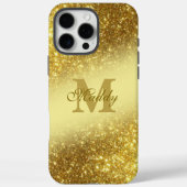 glittery golden personalized Case-Mate iPhoneケース (裏面)