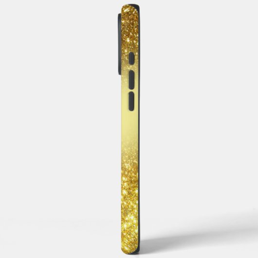 glittery golden personalized Case-Mate iPhoneケース (裏面 / 左)