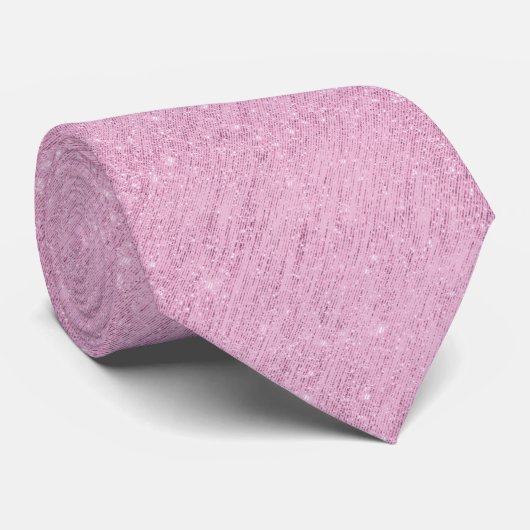 Glittery Lilac Background Men's Necktie ネクタイ (ロール)