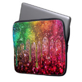 Glittery (looking) Laptop Computer Electronics Bag ラップトップスリーブ (正面左)