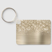 Glittery Pale Gold Glam Name キーホルダー (裏面)