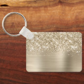 Glittery Pale Gold Glam Name キーホルダー (裏面)