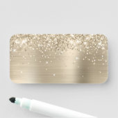 Glittery Pale Gold Metallic Blank 名札 (インサイチュ)