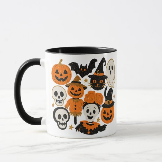 Glittery Whimsical Halloween マグカップ (左)