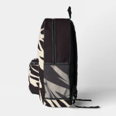 Glittery Zebra Pattern  Printed Backpack プリントバックパック (右)
