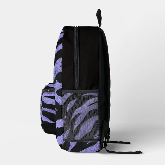 Glittery Zebra Pattern  Printed Backpack プリントバックパック (右)