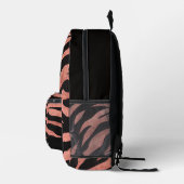 Glittery Zebra Pattern  Printed Backpack プリントバックパック (右)