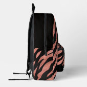 Glittery Zebra Pattern  Printed Backpack プリントバックパック (左)