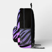 Glittery Zebra Pattern Printed Backpack プリントバックパック (右)