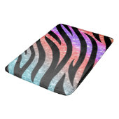 Glittery Zebra Stripes Pattern バスマット (アングル)