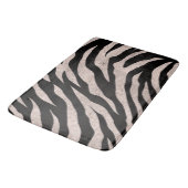 Glittery Zebra Stripes Pattern バスマット (アングル)